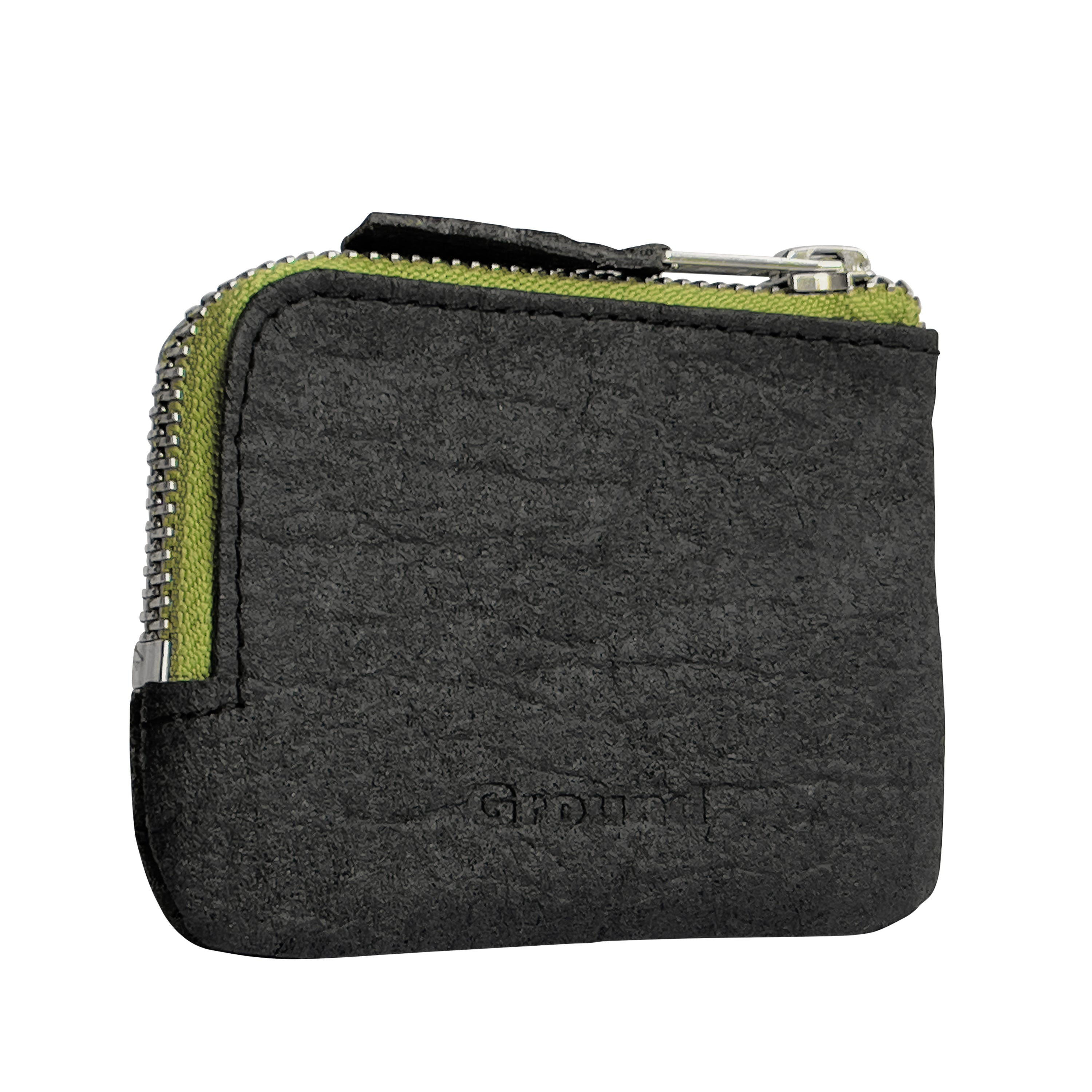 The Zippered Ground wallet from the front angled